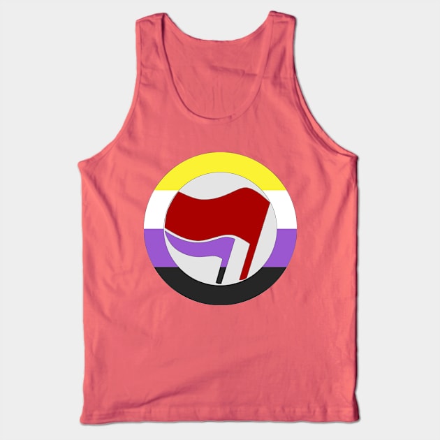 Nonbinary Antifascist Action Tank Top by dikleyt